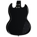Epiphone SG Tribute Plus Left Handed, Ebony Burst - back of body
