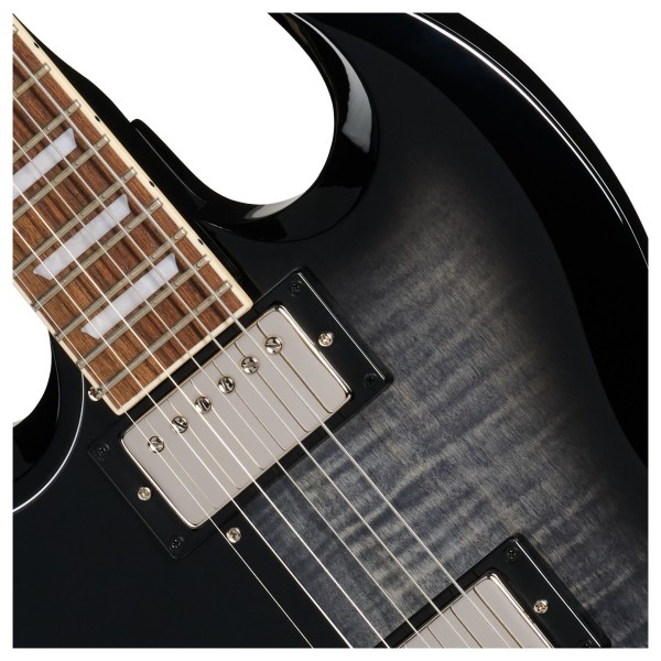 Epiphone SG Tribute Plus Left Handed, Ebony Burst - neck pickup