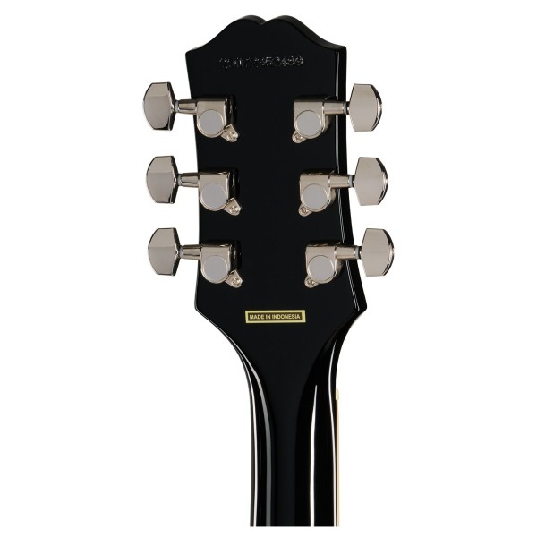 Epiphone SG Tribute Plus Left Handed, Ebony Burst - back of headstock