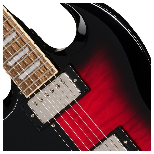 Epiphone SG Tribute Plus Left Handed, Cherry Burst - neck pickup