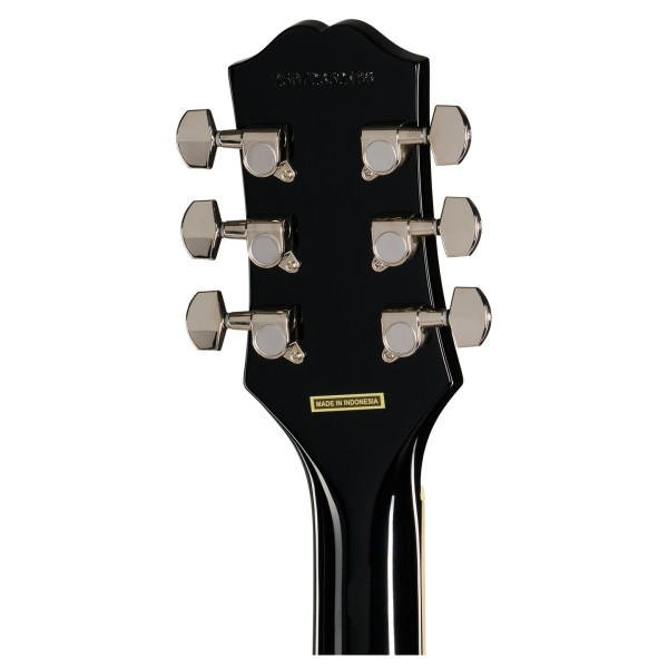 Epiphone SG Tribute Plus Left Handed, Cherry Burst - back of headstock