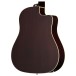 Epiphone J-45 Studio EC Left Handed, Natural - back of body
