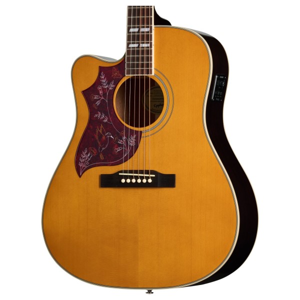 Epiphone Hummingbird Studio EC Left Handed, Natural - body