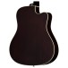 Epiphone Hummingbird Studio EC Left Handed, Natural - back of body