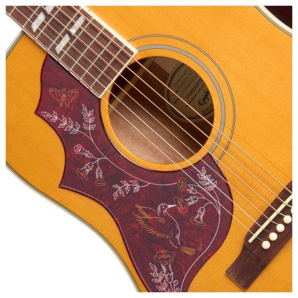 Epiphone Hummingbird Studio Left Handed, Natural - soundhole