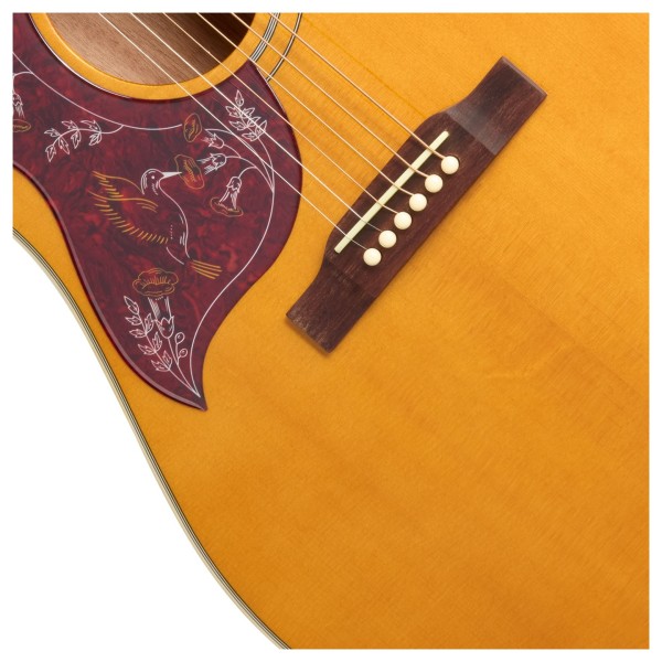 Epiphone Hummingbird Studio Left Handed, Natural - bridge