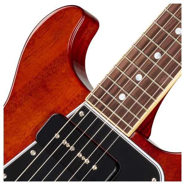 Epiphone 1960 Les Paul Special Double Cut Reissue​ Inspired By Gibson, Cherry Red - upper frets