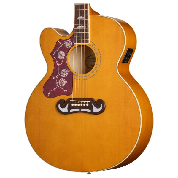 Epiphone J-200 Studio EC Left Handed, Natural - body