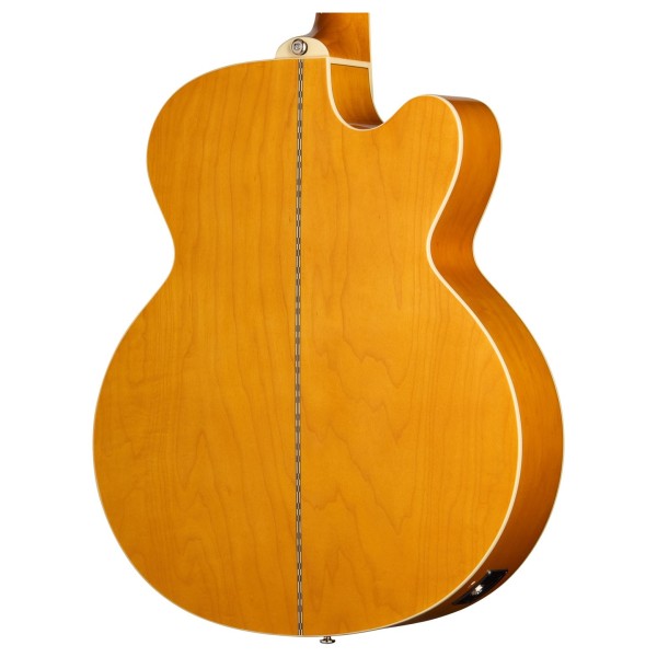 Epiphone J-200 Studio EC Left Handed, Natural - back of body