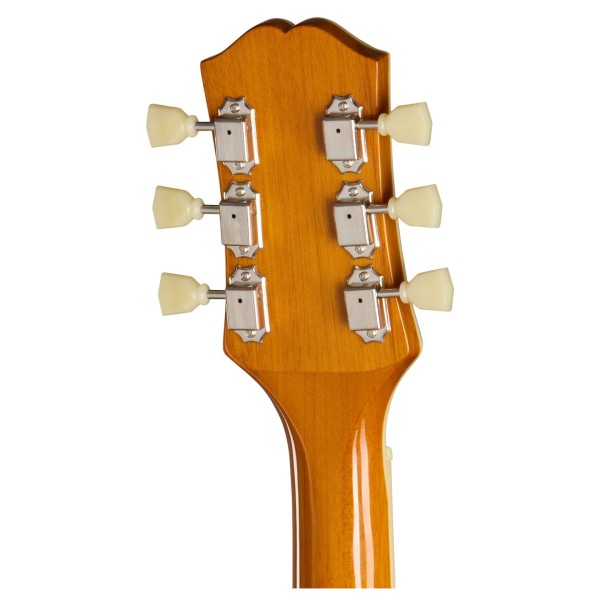 Epiphone J-200 Studio EC Left Handed, Natural - back of headstock