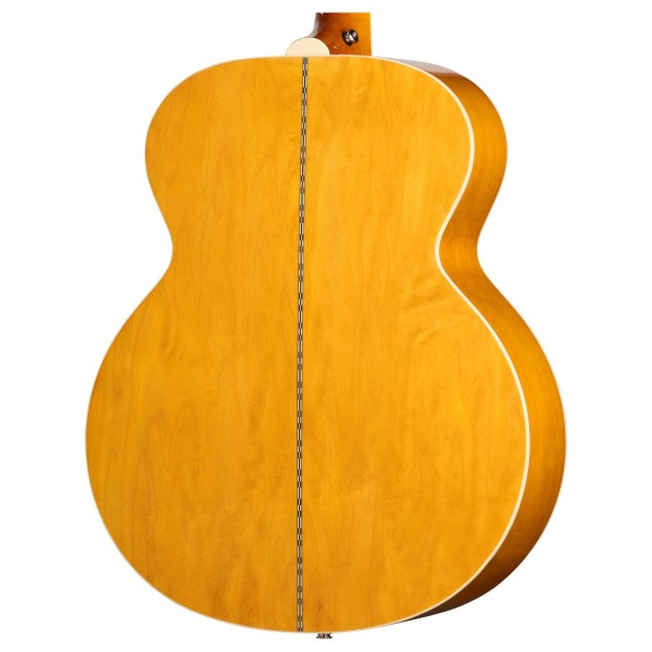 Epiphone J-200 Studio Left Handed, Natural - back of body