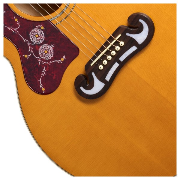 Epiphone J-200 Studio Left Handed, Natural - bridge