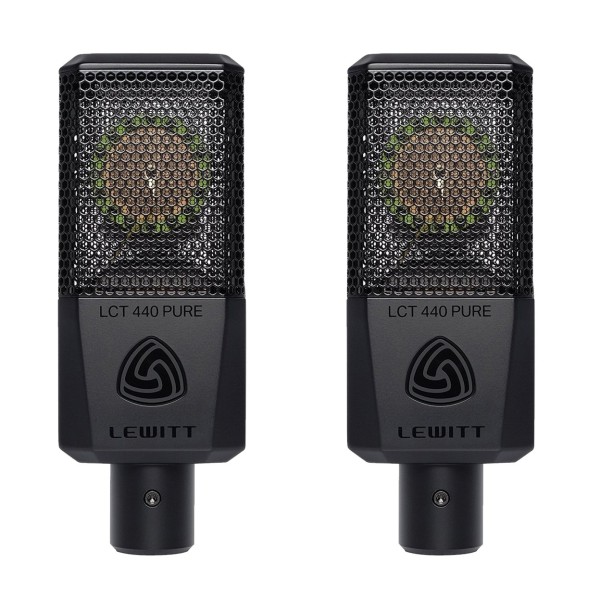 Lewitt LCT 440 PURE Condenser Microphone, Stereo Pair - Bundle