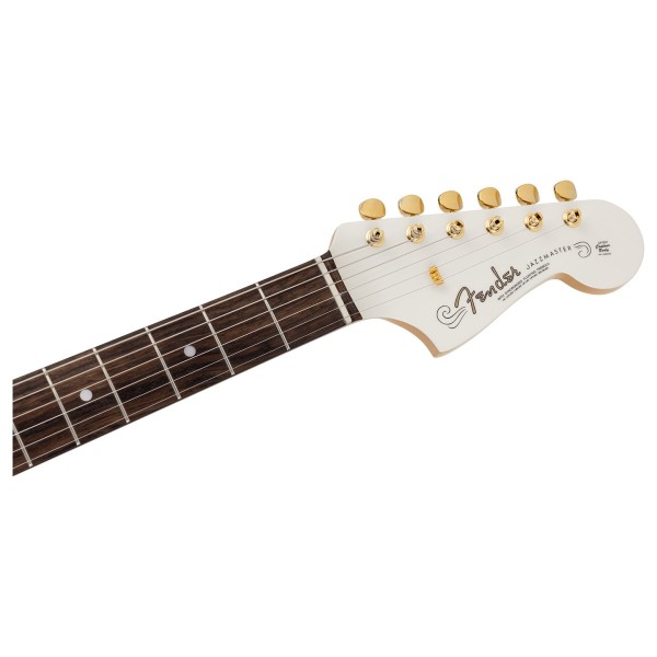 Fender Made in Japan Traditional 2025 Collection 60s Jazzmaster RW, White Pearl - headstock