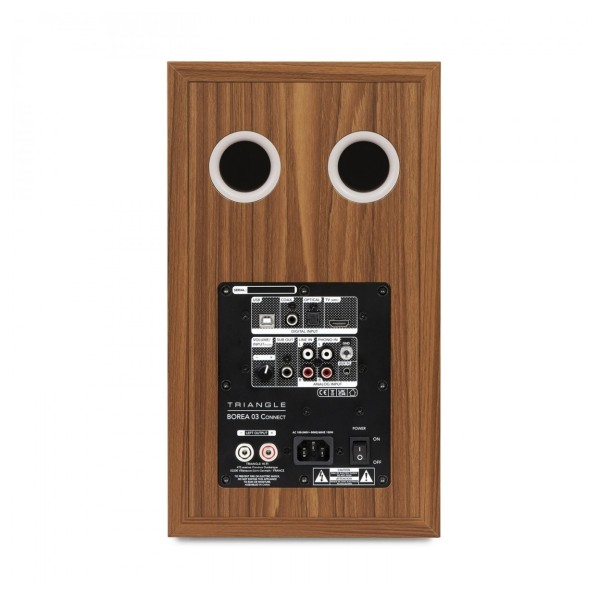 Triangle Borea BR03 Connect Active Speakers (Pair), Oak -rear 