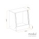 modul Studio Rack Cabinet, Light Oak