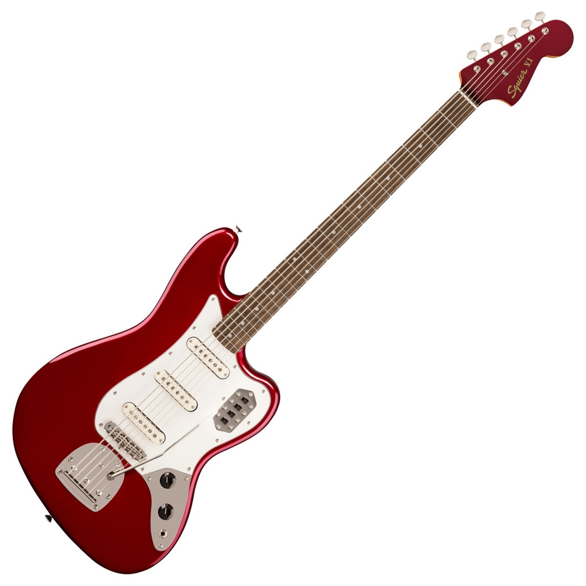 Click to view product details and reviews for Squier Fsr Classic Vibe Bass Vi Lrl Matching Headstock Candy Apple Red.