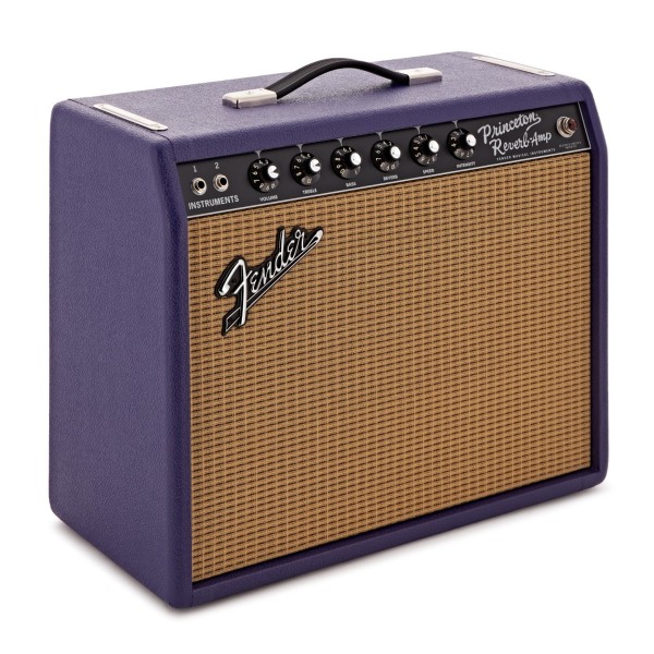 Fender FSR 65 Princeton Reverb, Plum, Celestion Greenback speaker - front angled shot