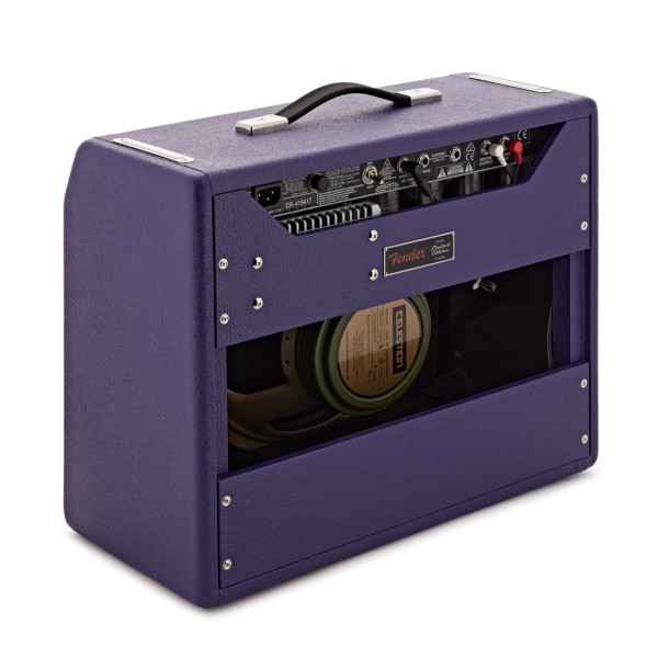 Fender FSR 65 Princeton Reverb, Plum, Celestion Greenback speaker - back angled shot