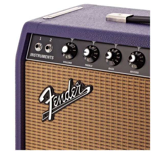Fender FSR 65 Princeton Reverb, Plum, Celestion Greenback speaker - inputs