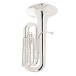 Besson BE187 Prodige Bb Tuba, Silver Plated 1