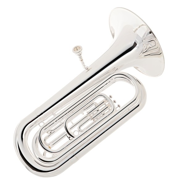 Besson BE187 Prodige Bb Tuba, Silver Plated 2