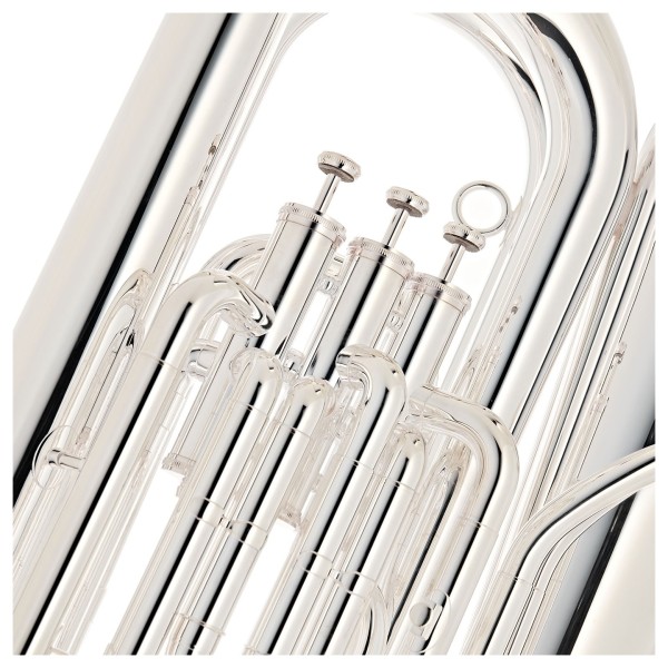Besson BE187 Prodige Bb Tuba, Silver Plated 4