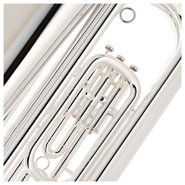 Besson BE187 Prodige Bb Tuba, Silver Plated 5
