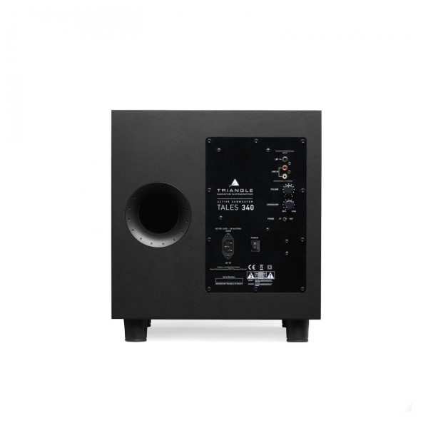 Triangle Tales 340 Subwoofer, Matte Black rear 