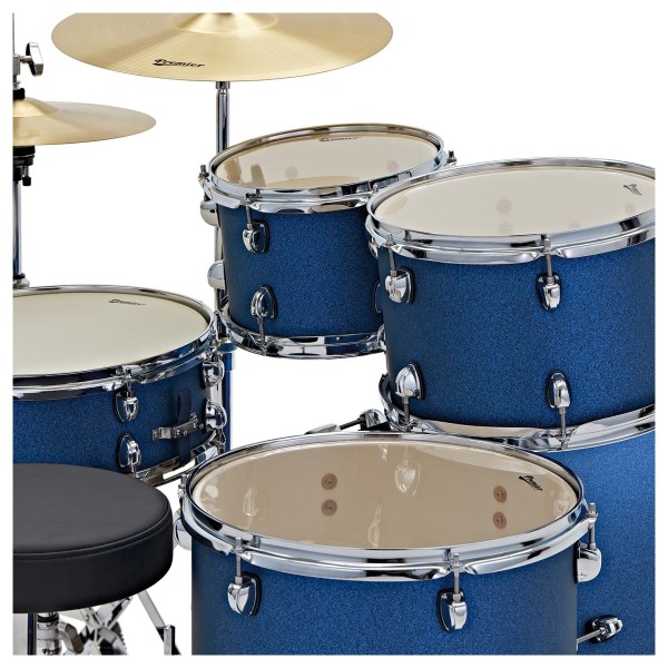 Premier Revolution 20" 5pc Drum Kit Bundle, Blue Stardust