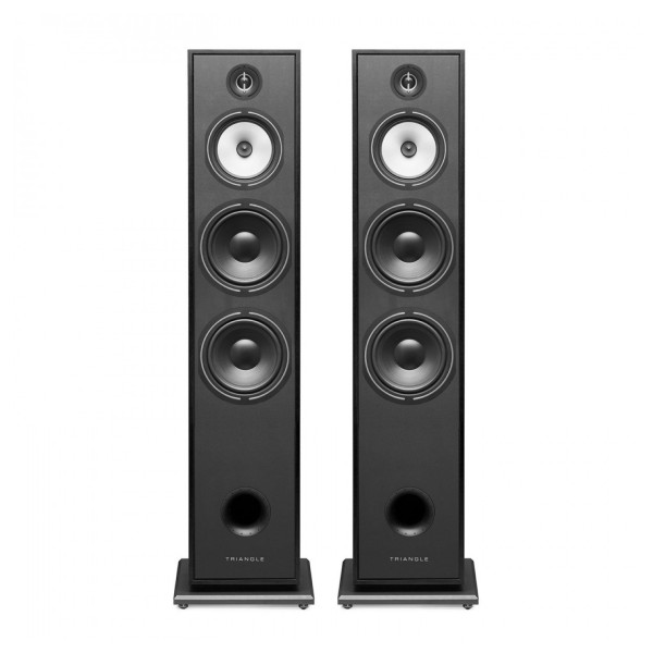 Triangle Borea BR08 Floorstanding Speakers (Pair), Black Ash - front 