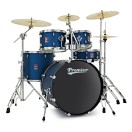 Premier Revolution 22" 5pc Drum Kit Bundle, Blue Stardust