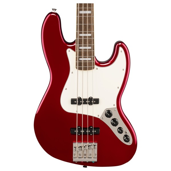 Squier FSR Classic Vibe Active '70s Jazz Bass LRL, Matching Headstock, Candy Apple Red - body