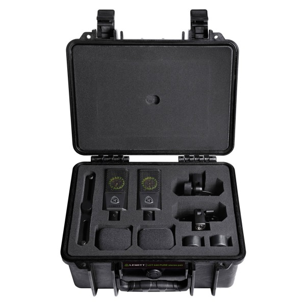 Lewitt LCT 440 PURE Condenser Microphone, Stereo Pair - Case Open 