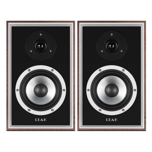 LEAK Sandwich 100 Bookshelf Speakers, Walnut main