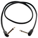 Tourtech TTPC-2-FBK-RR Flat Patch Cable 60cm Black Right Angle To Right Angle