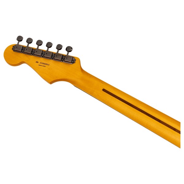 Fender Made in Japan Hybrid II 2026 Collection Stratocaster RW, Matte Inferno Red - back of headstock