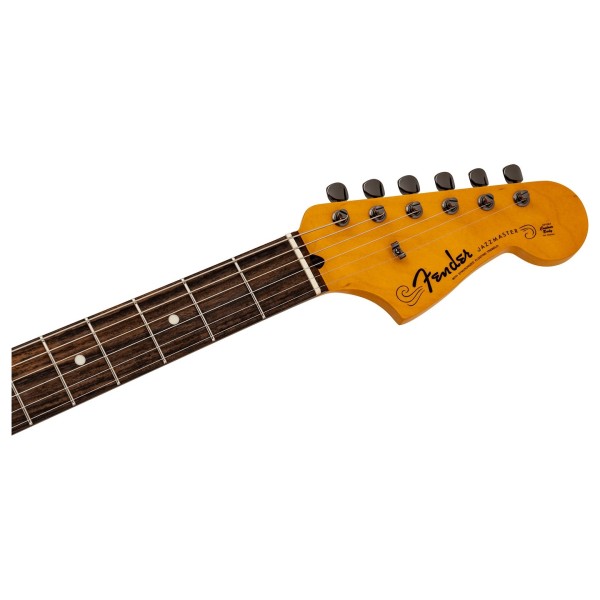Fender Made in Japan Hybrid II 2026 Collection Jazzmaster RW, Matte Phantom Black - headstock