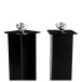 Adjustable Equinox Event Booth Upright Poles 75cm, Black (x2) - Top