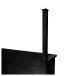 Adjustable Equinox Event Booth Upright Poles 75cm, Black (x2) - Fitted
