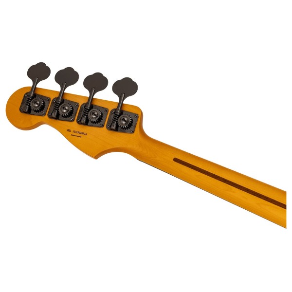 Fender Made in Japan Hybrid II 2026 Collection Jazz Bass RW, Matte Phantom Black - back of headstock