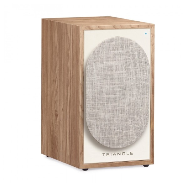 Triangle Borea BR02 Connect Active Speakers with Lunar 1 Manual Turntable, Light Oak
