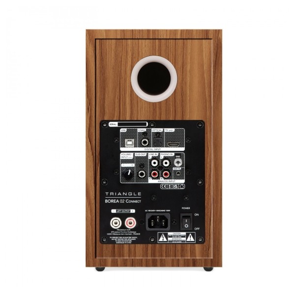 Triangle Borea BR02 Connect Active Speakers (Pair), Oak rear 