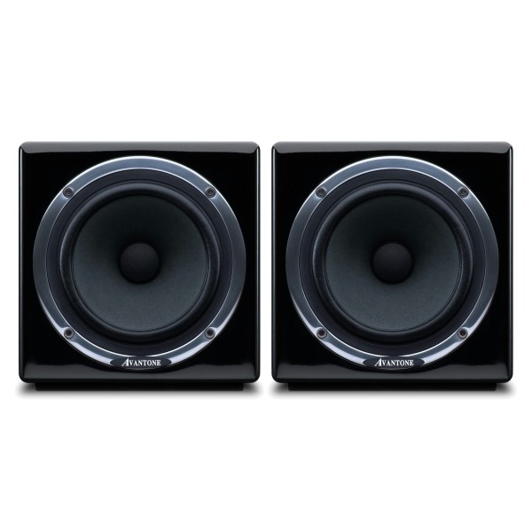 Avantone Mixcube Active Studio Monitor, Black (Pair) - Bundle