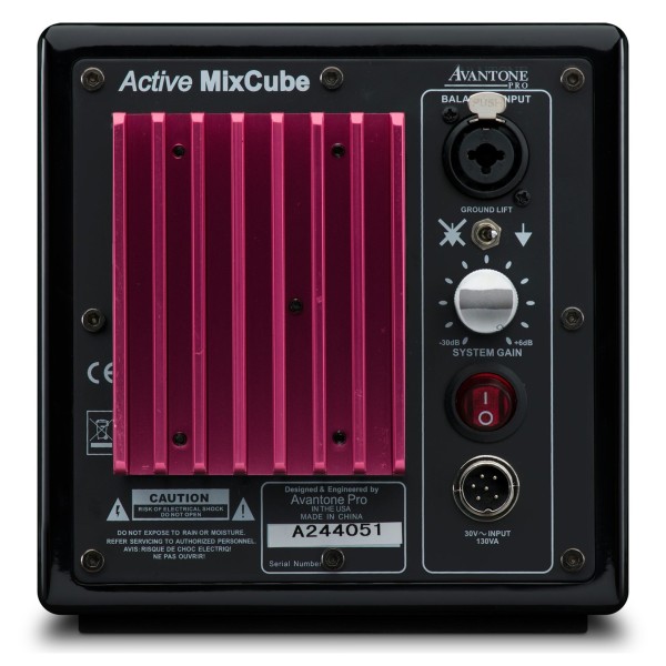 Mixcube Studio Monitor, Black - Rear