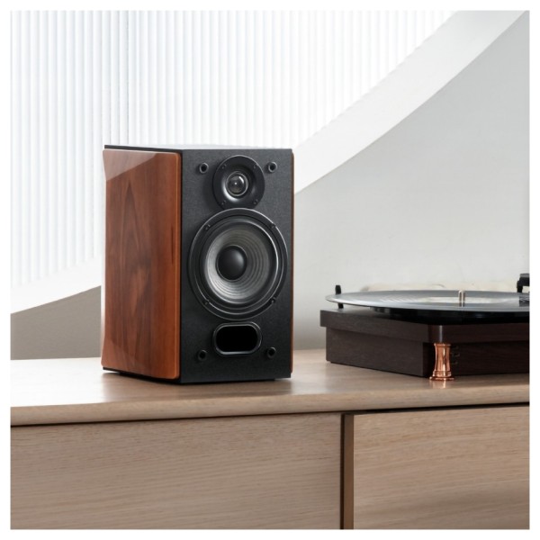Edifier R1380DB Active 2.0 Professional Bluetooth Bookshelf Speaker Set, Brown - lifestlye 