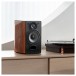 Edifier R1380DB Active 2.0 Professional Bluetooth Bookshelf Speaker Set, Brown - lifestlye 