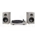 Triangle AIO Twin Active Speakers with Triangle Turntable, Linen Grey - main 