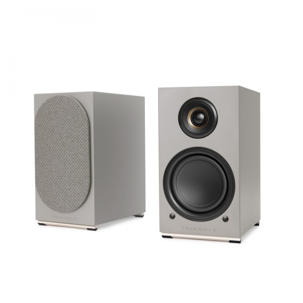 Triangle AIO Twin Active Speakers (Pair), Linen Grey main dual 