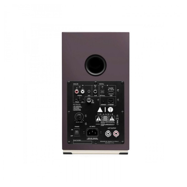 Triangle AIO Twin Active Speakers (Pair), Purple rear 